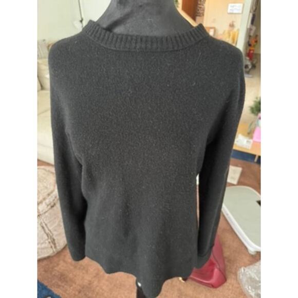 J. Crew Crewneck sweater in extra-soft yarn Black - Picture 9 of 10